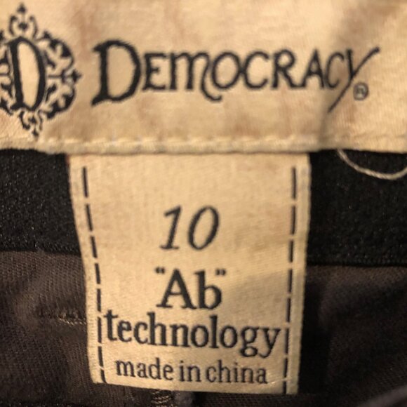 Democracy Ab Technology Women Stretchy Pants Size 10-Brown - Picture 4 of 6